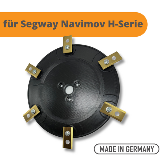 6er Messerscheibe für Segway Navimow H Serie (H500E, H800E, H1500E & H3000E-VF) 6 Klingen Messerteller - Made in Germany